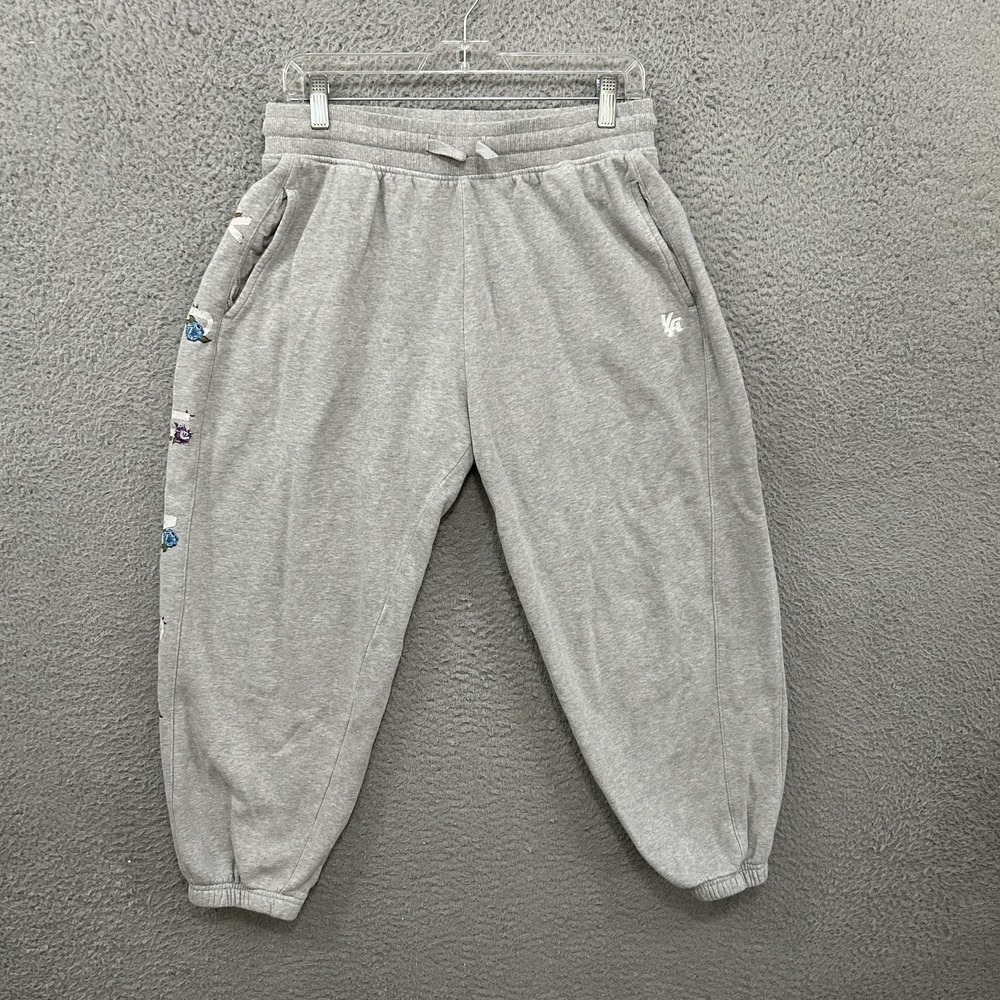 Youngla Pants‎ Womens Large Gray Sweatpants Joggers Gym Street Winter Blossom